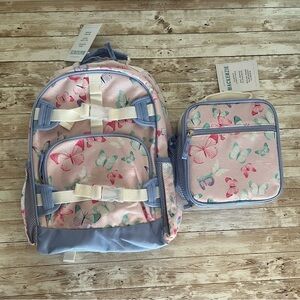pottery Barn Mackenzie Metallic Butterflies Backpack